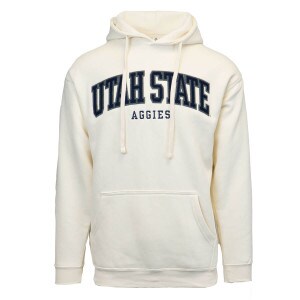 White Utah State University Hoodie Fleece-Lined